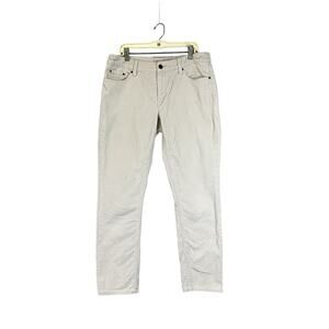 Garnet Hill Women’s Size 6‎ Off White (Ivory) Corduroy Velvet Jeans Cotton Blend